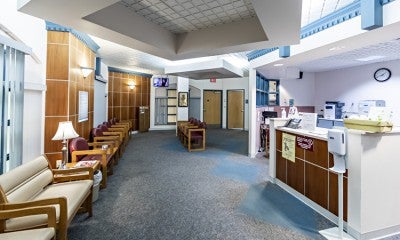Outpatient surgery waiting area at Lehigh Valley Hospital–Schuylkill E. Norwegian Street
