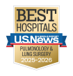 Lehigh Valley Hospital–Cedar Crest is 42nd in the nation for pulmonology and lung surgery on the U.S. News & World Report 2025-2026 Best Hospitals list.