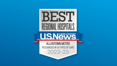 U.S. News & World Report Names Lehigh Valley Hospital Top Hospital in the Region