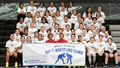 LVHN and Collegiate Wrestling Sisters Host Youth Girls Wrestling Clinic