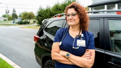 Sheri Blanco, RN, returned to patient care after years in management roles. 