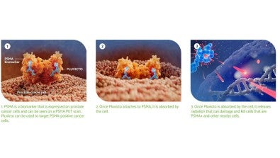 Pluvicto can be used to target PSMA-positive cancer cells.