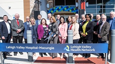 Ribbon-cutting at Lehigh Valley Hospital–Macungie