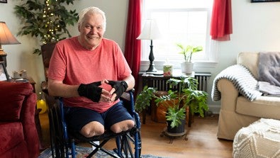Albert Hepler began his journey back to increased mobility, in inpatient rehabilitation at Lehigh Valley Hospital–Cedar Crest. 
