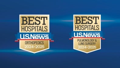 Lehigh Valley Hospital Orthopedic and Pulmonary Care Nationally Ranked by U.S. News & World Report