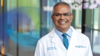 Suresh Nair, MD, looks forward to the future of health care with Jefferson Health and LVHN working as one