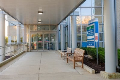 John and Dorothy Morgan Cancer Center entrance