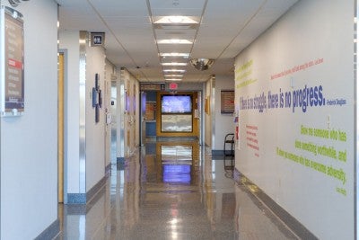 Muhlenberg cancer Center interior hallway