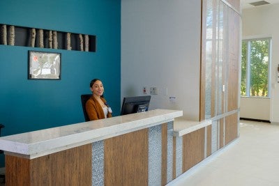 Dale & Frances Hughes Cancer Center front desk