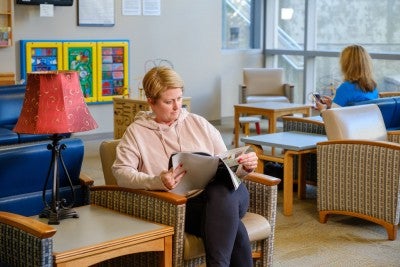 John and Dorothy Morgan Cancer Center radiation/oncology waiting room