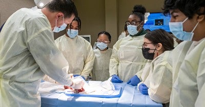 Cadaver Lab Experience for Local High Schoolers