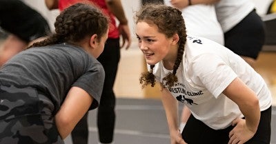 LVHN and Collegiate Wrestling Sisters Host Youth Girls Wrestling Clinic