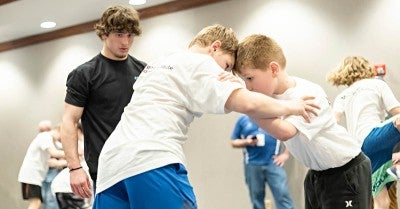 Lehigh Valley Orthopedic Institute and West Scranton Wrestling-wrestling clinic 