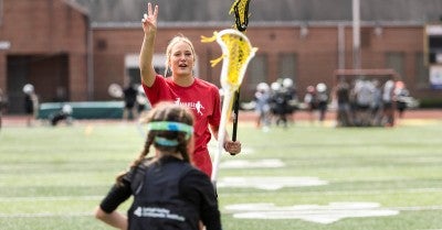 Lacrosse clinic at the East Penn School District Stadium