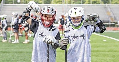 Lacrosse clinic at the East Penn School District Stadium