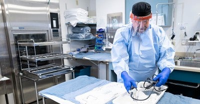 Raymond Flyte, a Sterile Processing Technician at LVH–Muhlenberg