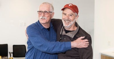 It was reunion day for Steve Bomberger, 67, a volunteer ski ranger at Camelback and those who had a hand in saving his life 