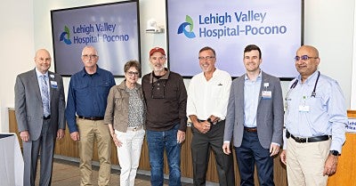 It was reunion day for Steve Bomberger, 67, a volunteer ski ranger at Camelback and those who had a hand in saving his life 