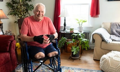 Albert Hepler began his journey back to increased mobility, in inpatient rehabilitation at Lehigh Valley Hospital–Cedar Crest. 