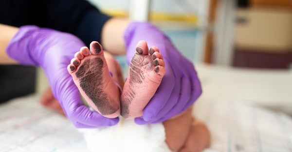 Newborn feet