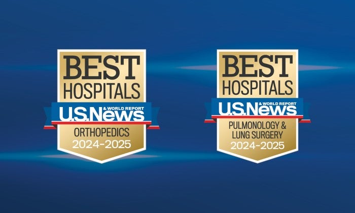 Lehigh Valley Hospital Orthopedic and Pulmonary Care Nationally Ranked by U.S. News & World Report