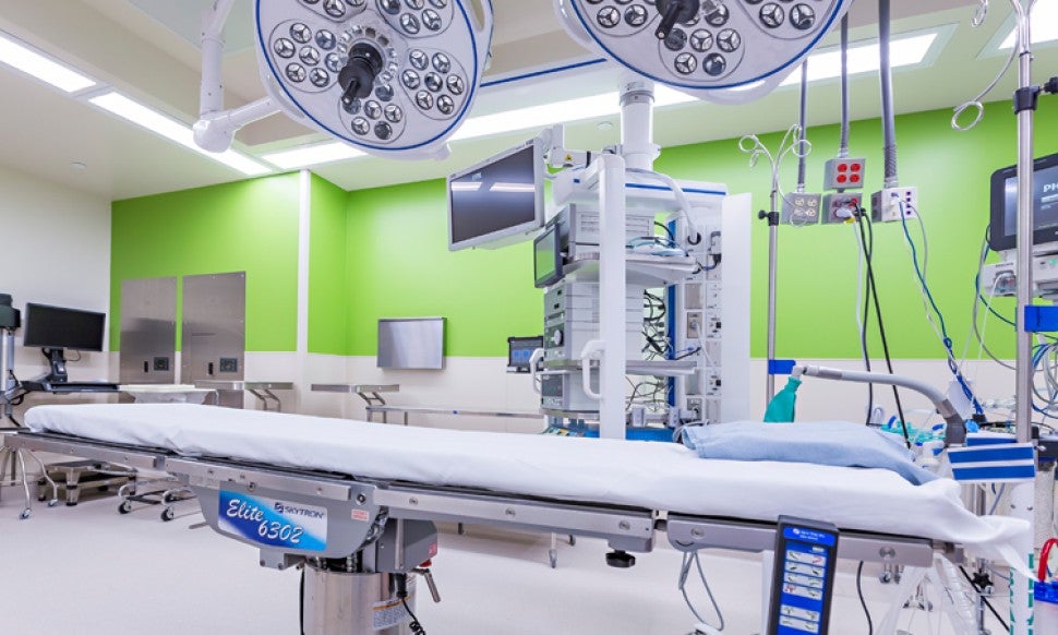 Operating room, J.B. and Kathleen Reilly Children’s Surgery Center