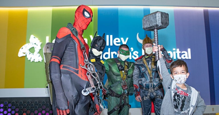 LVHN Superhero window washers