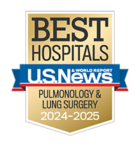 U.S. News & World Report ranks Lehigh Valley Hospital 40th in the country for pulmonology and lung surgery. 